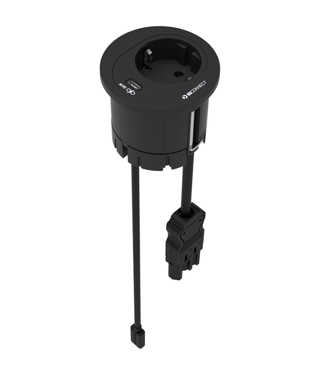 ATOM - 1xT. ELÉCTRICA + 1xUSB CARGA TIPO C + 1xDOCKING (36W)