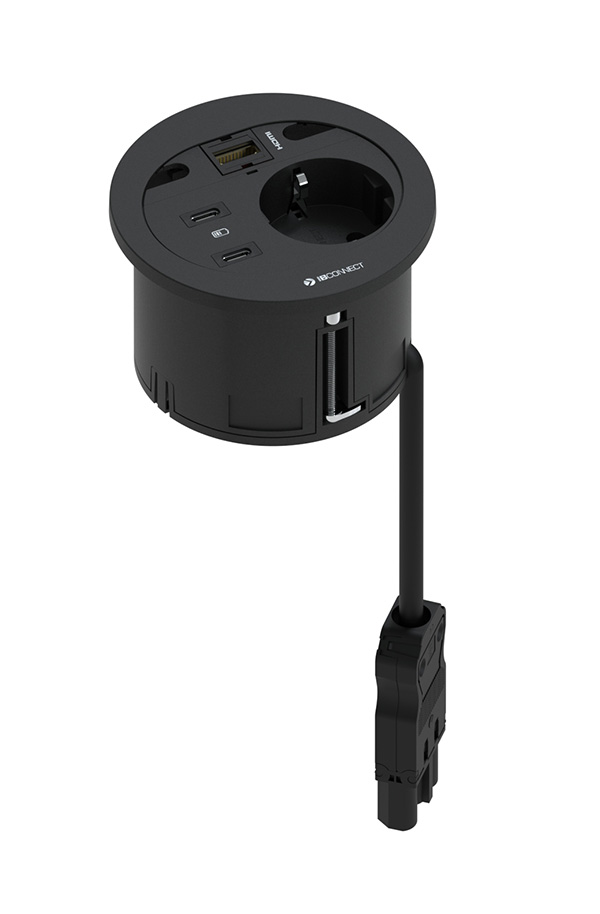 DIVUS - 1xT. ELÉCTRICA + 2xUSB CARGA TIPO C + 1xHDMI